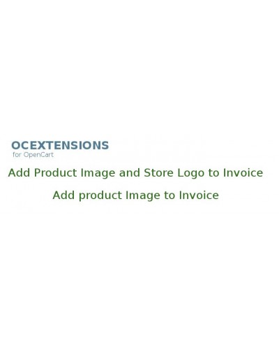 Add product image/store logo to invoice